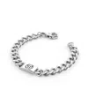 Philipp Plein Stainless Steel Bracelet Plein Tag In Metallic