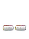 Philipp Plein Stainless Steel Earrings In 银色