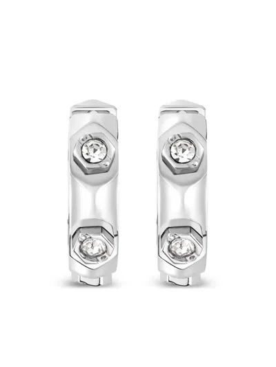 Philipp Plein Stainless-steel Earrings In Silver