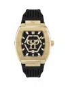 Philipp Plein Stainless Steel Watches The Hexagon Phantom In Black