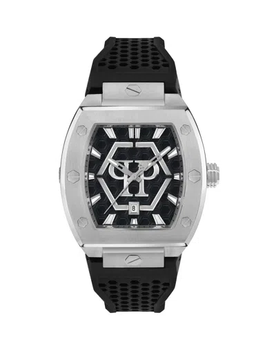 Philipp Plein Stainless Steel Watches The Hexagon Phantom In Silver