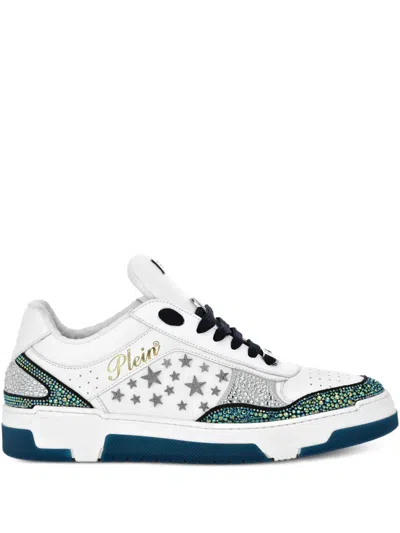 Philipp Plein Star-embellished Sneakers In Animal Print