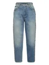 Philipp Plein Star Stud-detailing Jeans In Blue