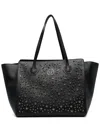 Philipp Plein Star Stud Embellished Tote Bag In Black