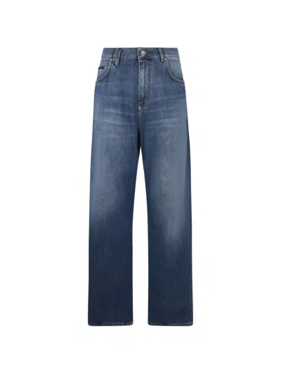 Philipp Plein Stone-washed Jeans In Blue