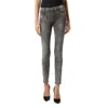 Philipp Plein Storm Grey High-waist Cotton Jeggings In Gray
