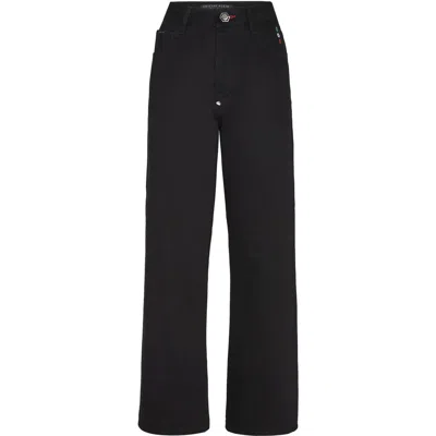 Philipp Plein Straight Fit Jeans Basic Women In Red