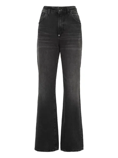 Philipp Plein Straight Fit Jeans In Gray