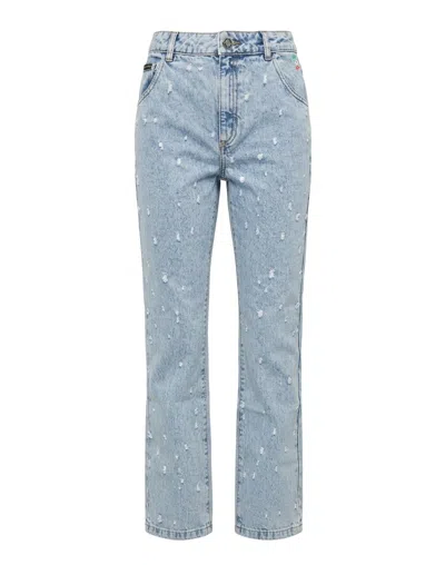 Philipp Plein Straight Fit Jeans Mini Roedge In Multi