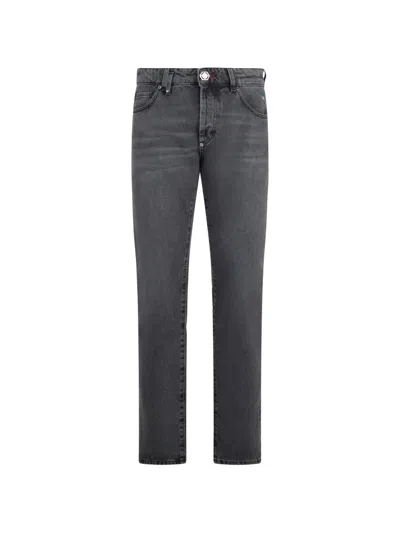 Philipp Plein Straight-leg Jeans In Gray