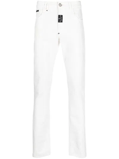 Philipp Plein Straight-leg Jeans In White