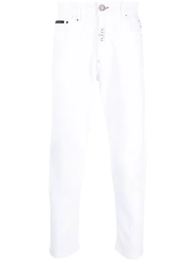 PHILIPP PLEIN 中腰直筒牛仔裤