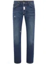 Philipp Plein Straight Supreme Jeans In Blue