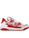 Philipp Plein Strass Hexagon Sneakers In Red