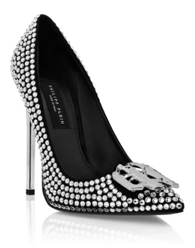 Philipp Plein Strass High Plein Heels Decollete Gothic Plein Women In Transparent