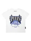 Philipp Plein Strass Racing Club T-shirt In 白色