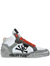 Philipp Plein Retrokickz Tm Panelled Sneakers In Weiss
