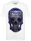 Philipp Plein Strass Skull T-shirt In White