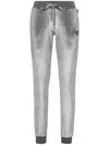 Philipp Plein Crystal Signature Trousers In Grey