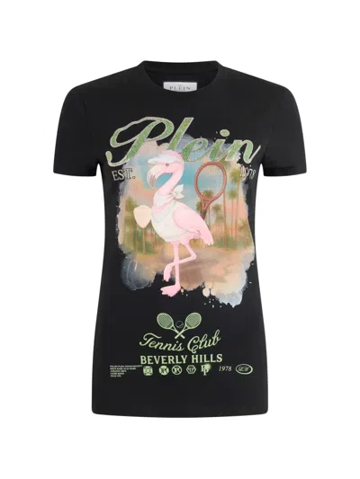 Philipp Plein 스트라스 그래픽 티셔츠 In Multi