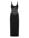 Philipp Plein Stretch-cotton Dress In Black