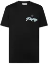 Philipp Plein Stripes Hexagon T-shirt In Schwarz