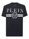 Philipp Plein Stripes T-shirt In Black