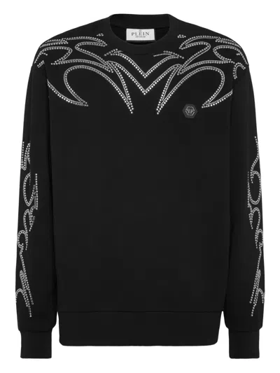 Philipp Plein Stud-detailing Sweatshirt In Black