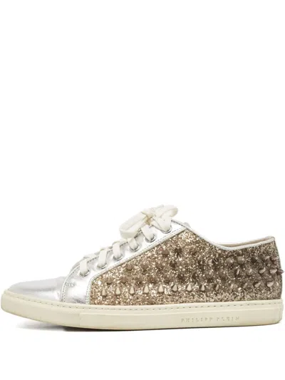 Pre-owned Philipp Plein Stud-embellished Sneakers