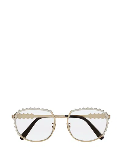 Philipp Plein Studded Geometric-frame Glasses