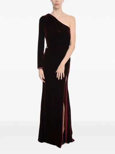 Philipp Plein Stud-embellished One-shoulder Maxi Dress In Black