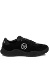 Philipp Plein Suede Hexagon Runner Trainers In Black