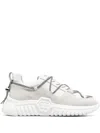 Philipp Plein Suede-panelling Low-top Sneakers In White