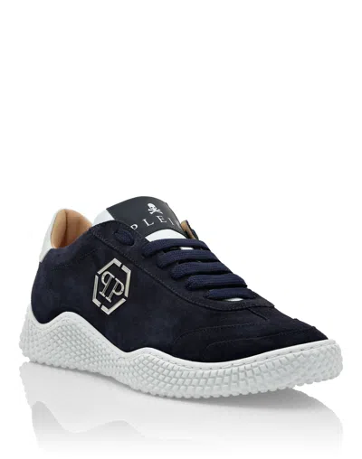 Philipp Plein Suede Runner In Blue