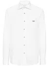 Philipp Plein Shirt Sugar Daddy Cut Ls Gothic Banner In Weiss