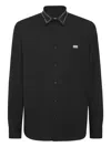 Philipp Plein Shirt Sugar Daddy Cut Ls Studs In Black