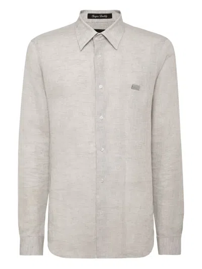 Philipp Plein Sugar Daddy Shirt In Grey