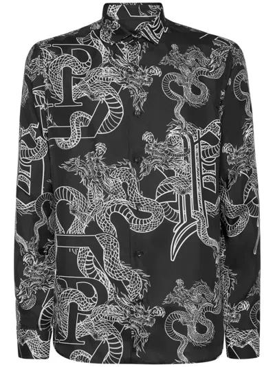 Philipp Plein Sugar Daddy Shirt In Black