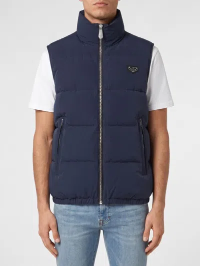 Philipp Plein Suit Vest Men Color Blue 1