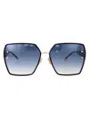 Philipp Plein Geometric Frame Sunglasses Sunglasses In 0300 Gold