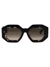 Philipp Plein Geometric Frame Sunglasses Sunglasses In 0700 Black