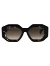 Philipp Plein Geometric-frame Sunglasses In Brown