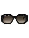 Philipp Plein Geometric-frame Sunglasses In Brown