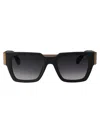 Philipp Plein Grigio Opaco Acetate Sunglasses In Black