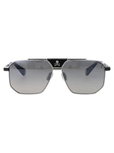 Philipp Plein Sunglasses In Gray