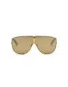 Philipp Plein Sunglasses Aviator Plein Stud In Gold