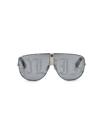 Philipp Plein Sunglasses Aviator Plein Stud In Multi