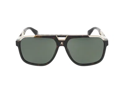 Philipp Plein Sunglasses In Dark Havana Glossy