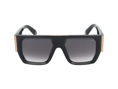 Philipp Plein Sunglasses In 0700 Black