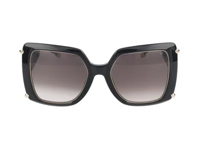 Philipp Plein Sunglasses In Glossy Black